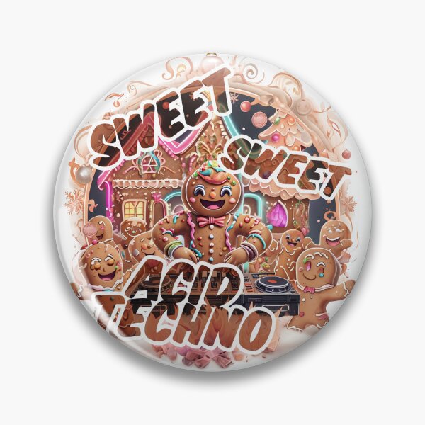 Item preview, Sweet, Sweet Acid Techno – Gingerbread Rave designed and sold by Designorigin.