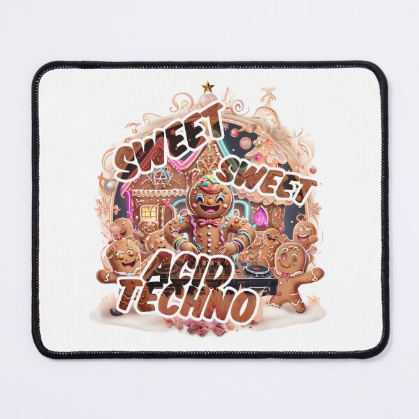 Item preview, Sweet, Sweet Acid Techno – Gingerbread Rave designed and sold by Designorigin.