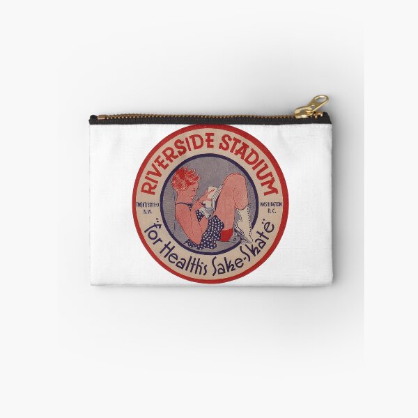 Item preview, Riverside Stadium Washington D.C. Roller Skating Rink Sticker Decal Label Design 2 designed and sold by tislord.