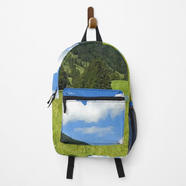 Item preview, Trees, green plains and pool of water oil painting designed and sold by AA-designstore.
