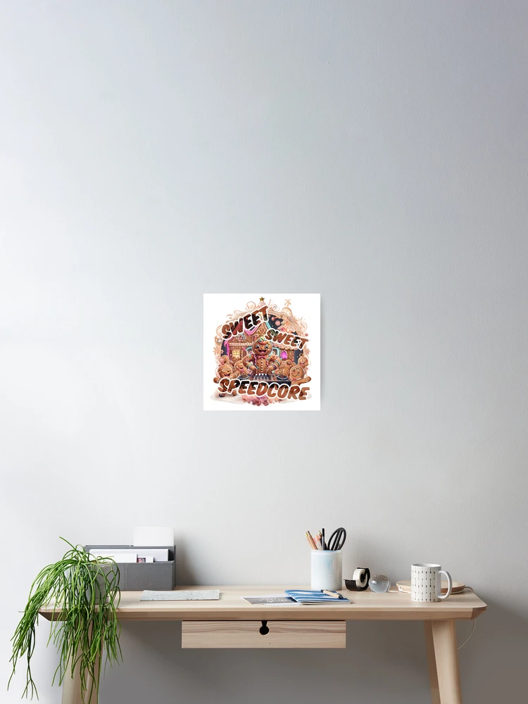 Thumbnail 2 of 3, Poster, Sweet, Sweet Speedcore – Gingerbread Rave designed and sold by Designorigin.