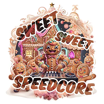 Artwork thumbnail, Sweet, Sweet Speedcore – Gingerbread Rave by Designorigin