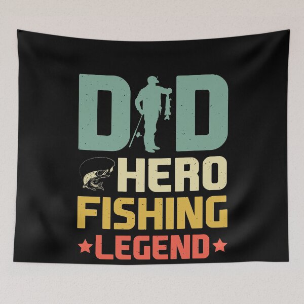 Item preview, Dad Hero Fishing Legend - Fishing Dad  designed and sold by Smix Pixels.