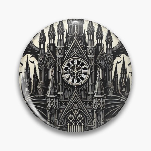 Item preview, Gothic Clock Tower T-Shirt Design designed and sold by uberjoe.