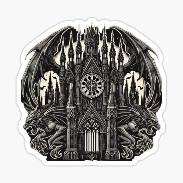 Item preview, Gotisches Glockenturm-T-Shirt-Design designed and sold by uberjoe.