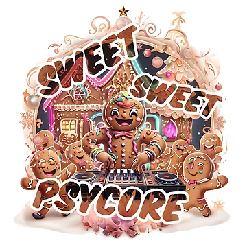 Artwork thumbnail, Sweet, Sweet Psycore – Gingerbread Rave by Designorigin