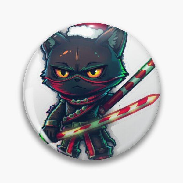Item preview, Ninja Cat Christmas designed and sold by DuodecimStudio.