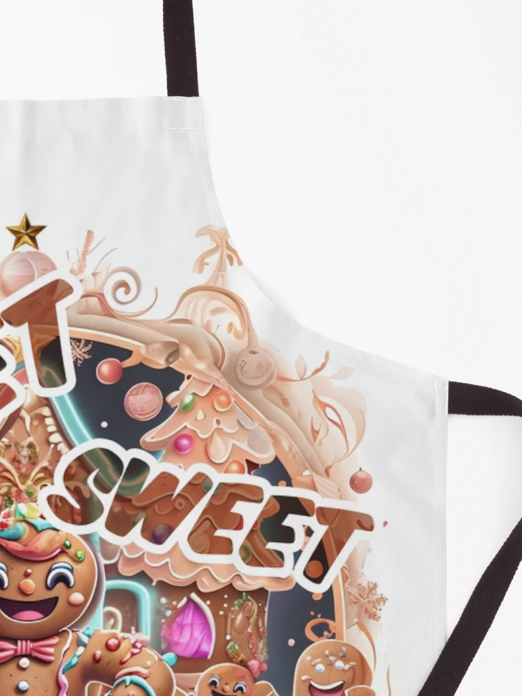 Thumbnail 3 of 6, Apron, Sweet, Sweet Distortion – Gingerbread Rave designed and sold by Designorigin.