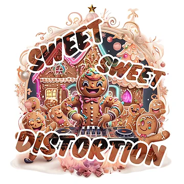Artwork thumbnail, Sweet, Sweet Distortion – Gingerbread Rave by Designorigin