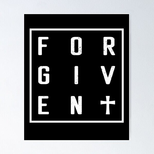 Item preview, Forgiven Cross – Grace and Faith Christian Inspiration designed and sold by The Junto Shop.