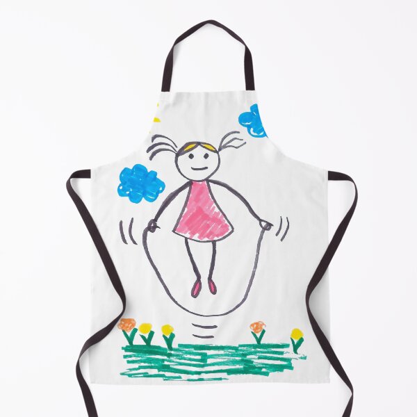 Item preview, girl walking on the street and jumping rope designed and sold by Zhanna Lenivaya.
