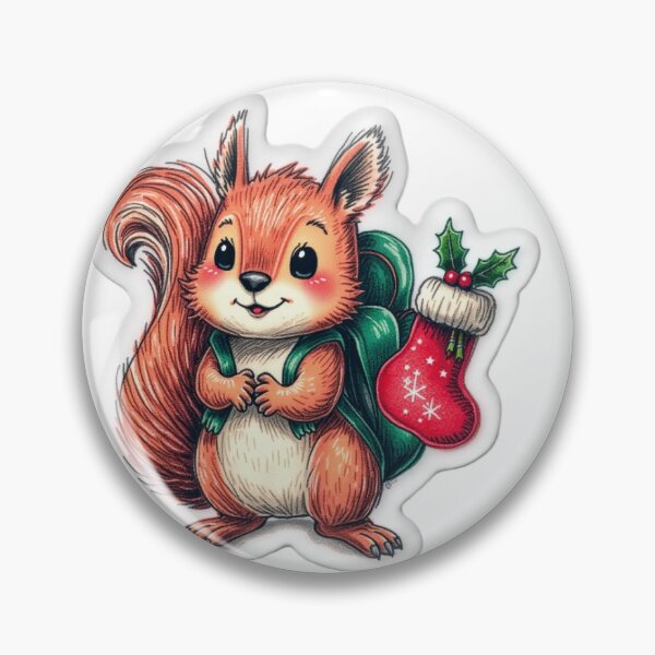 Item preview, Tiny Christmas Squirrel designed and sold by DuodecimStudio.