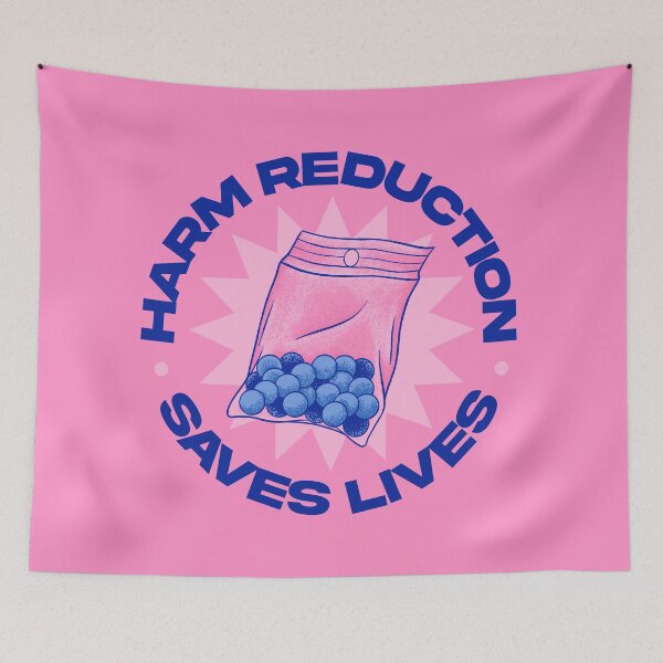 Item preview, Harm Reduction Saves Lives - Support Pill Testing designed and sold by Picket Club.