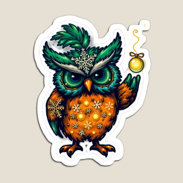 Item preview, Winter Fest Owl designed and sold by DuodecimStudio.