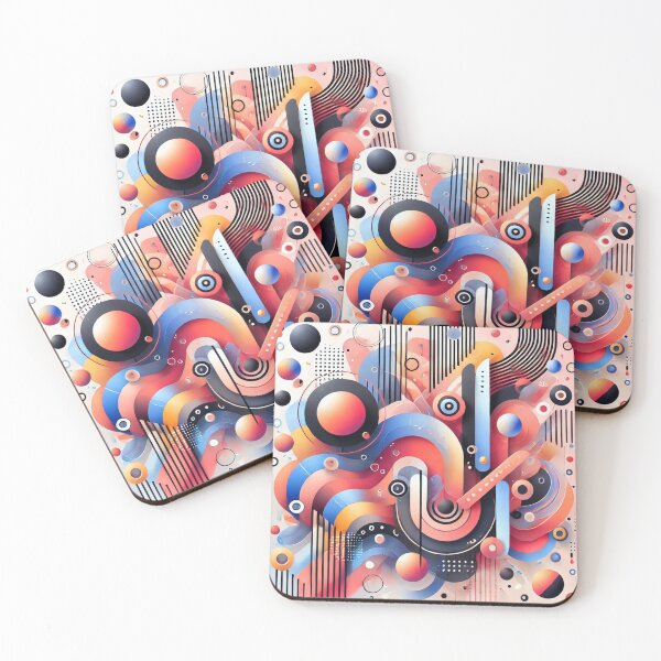 Item preview, Abstract Geometric Forms in Vibrant Colors designed and sold by DreamLabStudio.