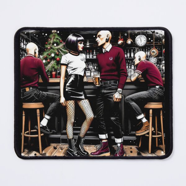 Item preview, Christmas Skinhead Mod Ska couple.  designed and sold by fatbanana.