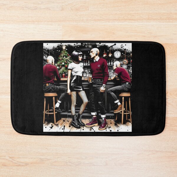 Item preview, Christmas Skinhead Mod Ska couple.  designed and sold by fatbanana.