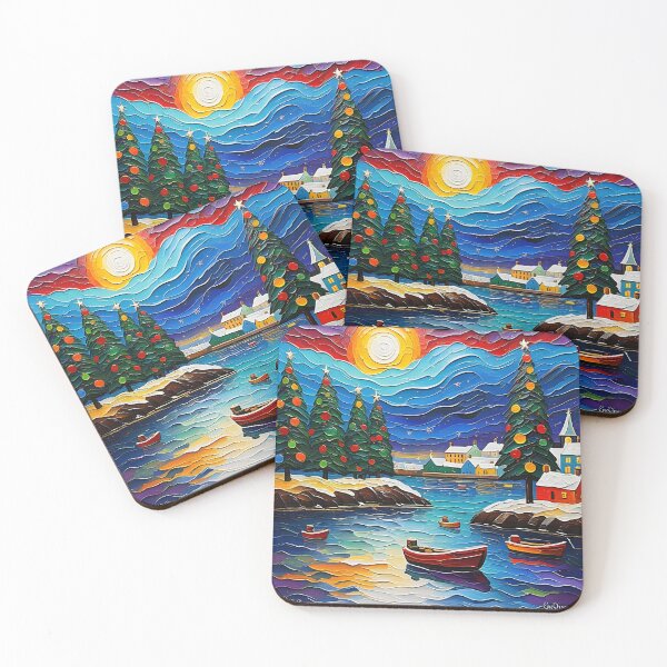 Item preview, Christmas Village By The Sea designed and sold by Paw's Arts.