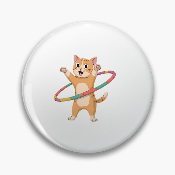 Item preview, Cats and Hula Hoops: A Fun Fusion of Fitness and Feline Entertainment designed and sold by kmf1313.