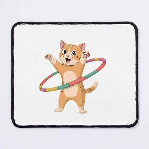 Item preview, Cats and Hula Hoops: A Fun Fusion of Fitness and Feline Entertainment designed and sold by kmf1313.