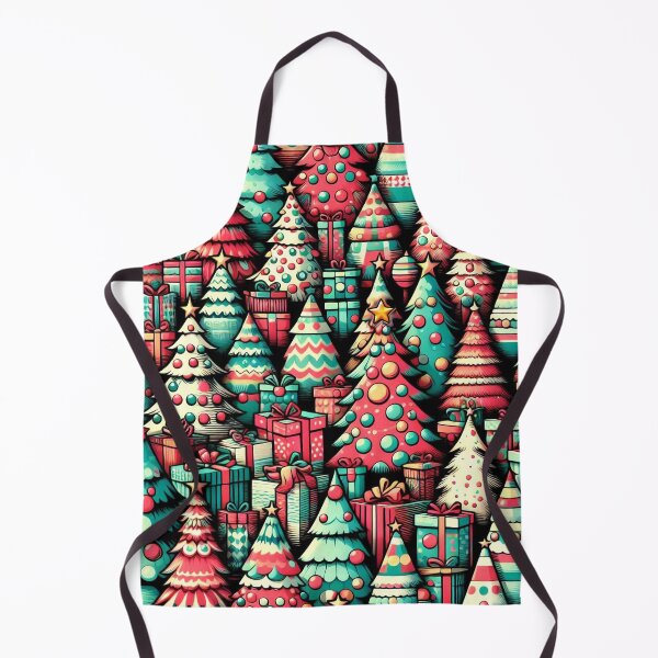 Item preview, Retro Christmas Tree Pattern designed and sold by ArtFactoryAI.