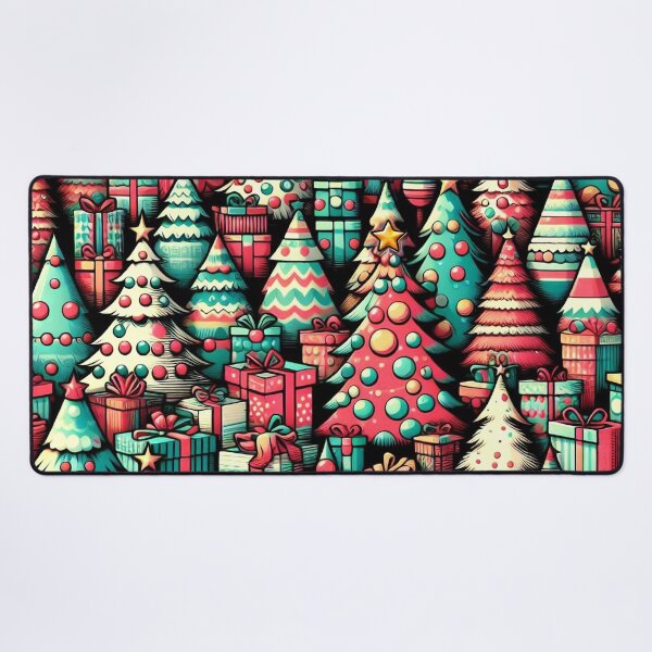 Item preview, Retro Christmas Tree Pattern designed and sold by ArtFactoryAI.
