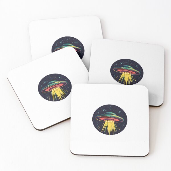 Item preview, Cartoon Style UFO Logo Stickers, Logo, Illustration, Wall arts, Art Prints and More designed and sold by Kevin Lou.
