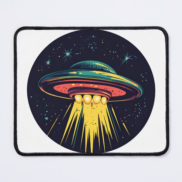 Item preview, Cartoon Style UFO Logo Stickers, Logo, Illustration, Wall arts, Art Prints and More designed and sold by Kevin Lou.