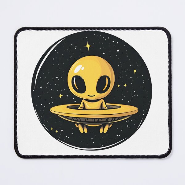 Item preview, Cartoon Style UFO Logo Stickers, Logo, Illustration, Wall arts, Art Prints and More designed and sold by Kevin Lou.