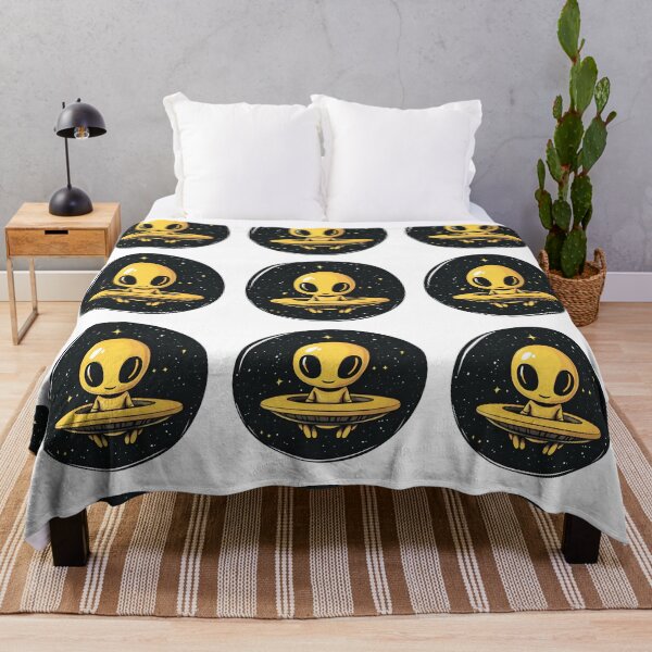 Item preview, Cartoon Style UFO Logo Stickers, Logo, Illustration, Wall arts, Art Prints and More designed and sold by Kevin Lou.