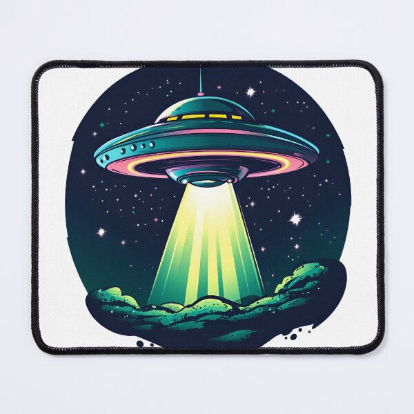 Item preview, Cartoon Style UFO Logo Stickers, Logo, Illustration, Wall arts, Art Prints and More designed and sold by Kevin Lou.