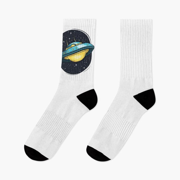 Item preview, Cartoon Style UFO Logo Stickers, Logo, Illustration, Wall arts, Art Prints and More designed and sold by Kevin Lou.