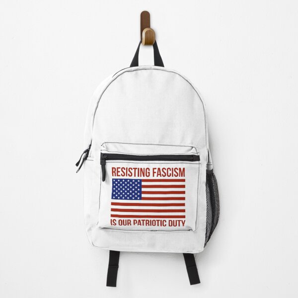 Item preview, Resisting fascism is our patriotic duty. Patriotic Flag design.  designed and sold by Rachel the Artist .