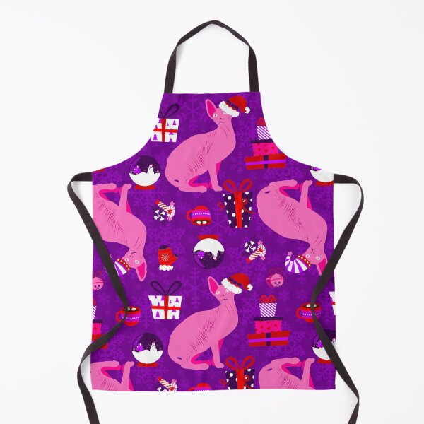 Item preview, christmas sphynx cat santa sphinx pink designed and sold by Gossip Rag.