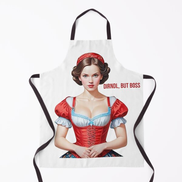 Item preview, Girl in a red dirndl designed and sold by Farbenmieze.