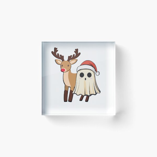 Item preview, Christmas Ghost Spirit Reindeer designed and sold by StoopKidDesigns.