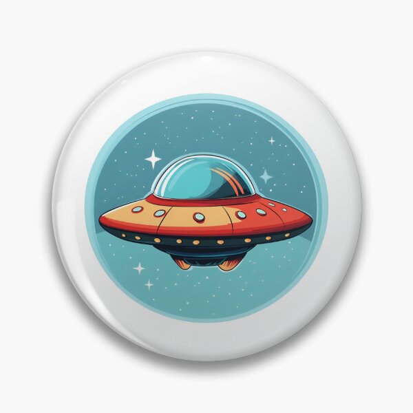 Item preview, Cartoon Style UFO Alien Logo Stickers, Logo, Illustration, Wall arts, Art Prints and More designed and sold by Kevin Lou.