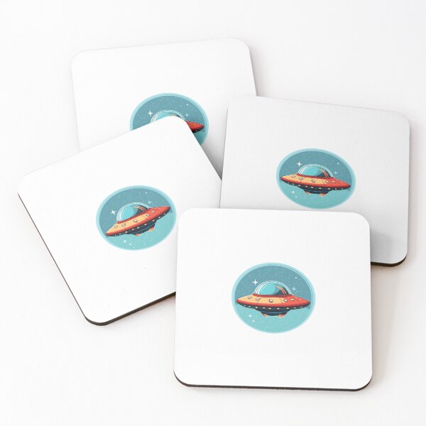 Item preview, Cartoon Style UFO Alien Logo Stickers, Logo, Illustration, Wall arts, Art Prints and More designed and sold by Kevin Lou.