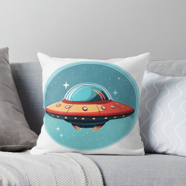 Item preview, Cartoon Style UFO Alien Logo Stickers, Logo, Illustration, Wall arts, Art Prints and More designed and sold by Kevin Lou.