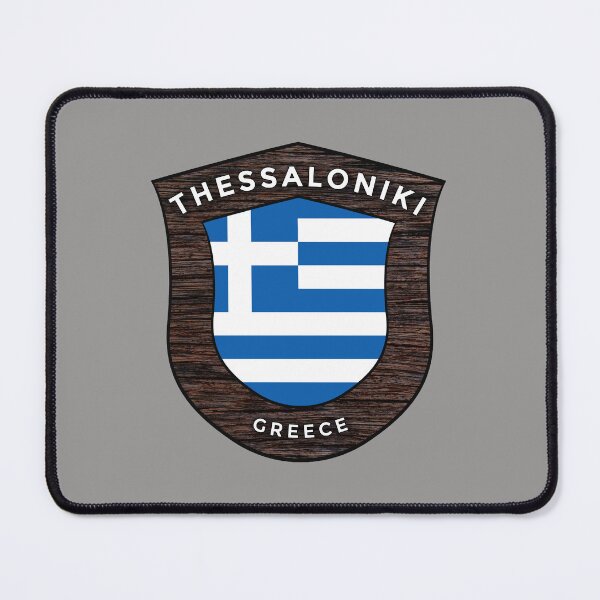 Item preview, Thessaloniki Greece Emblem Flag designed and sold by World Designs.
