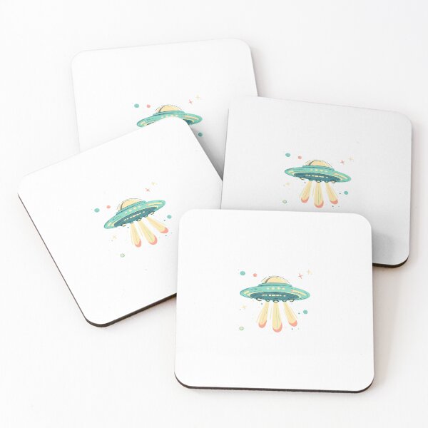 Item preview, Cartoon Style UFO Alien Logo Stickers, Logo, Illustration, Wall arts, Art Prints and More designed and sold by Kevin Lou.