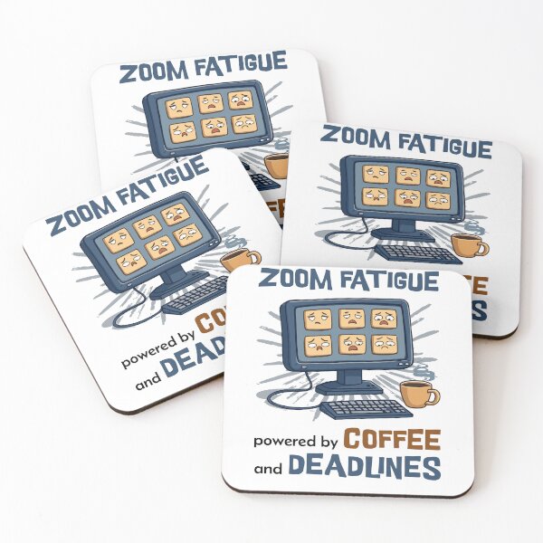 Item preview, Zoom Fatigue Coffee and Deadlines Relatable Humor designed and sold by QuirkPrint.