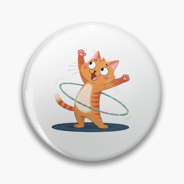 Item preview,  Cats and Hula Hoops: A Fun Fusion of Fitness and Feline Entertainment designed and sold by kmf1313.