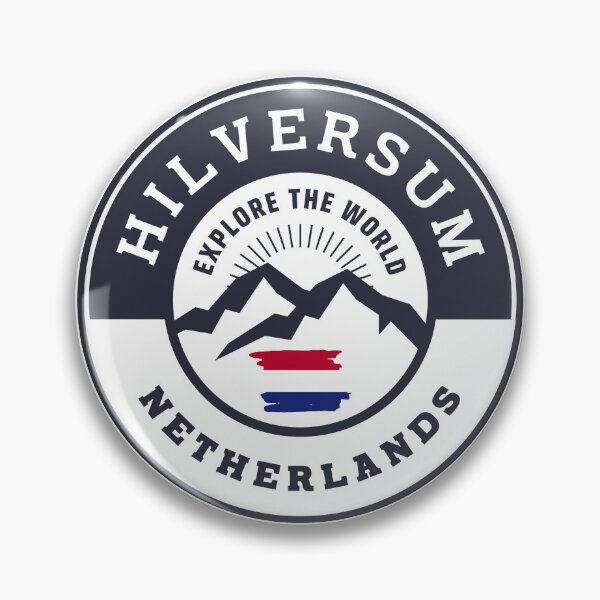 Item preview, Hilversum Netherlands Black and White Crest designed and sold by World Designs.