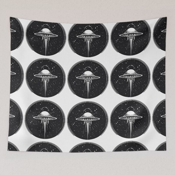 Item preview, Cartoon Style UFO Alien Logo Stickers, Logo, Illustration, Wall arts, Art Prints and More designed and sold by Kevin Lou.