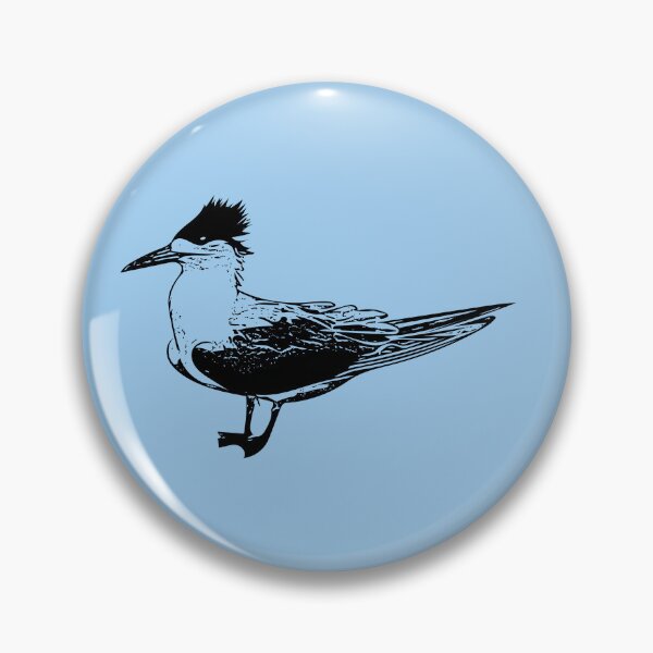 Item preview, Great Crested Tern Black Design  designed and sold by designsasstultd.
