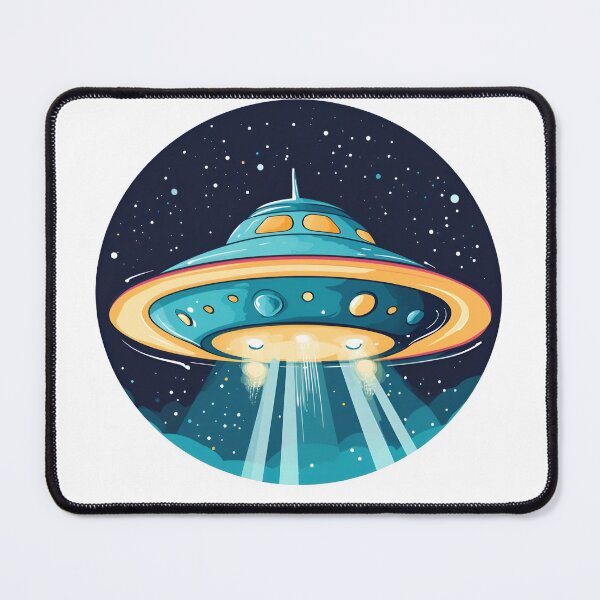 Item preview, Cartoon Style UFO Alien Logo Stickers, Logo, Illustration, Wall arts, Art Prints and More designed and sold by Kevin Lou.