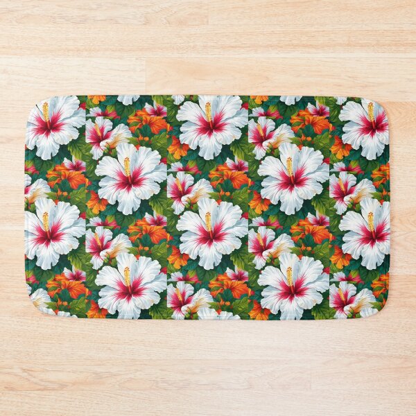 Item preview, White Hibiscus Tropical Flower designed and sold by Ciervo Primavera.