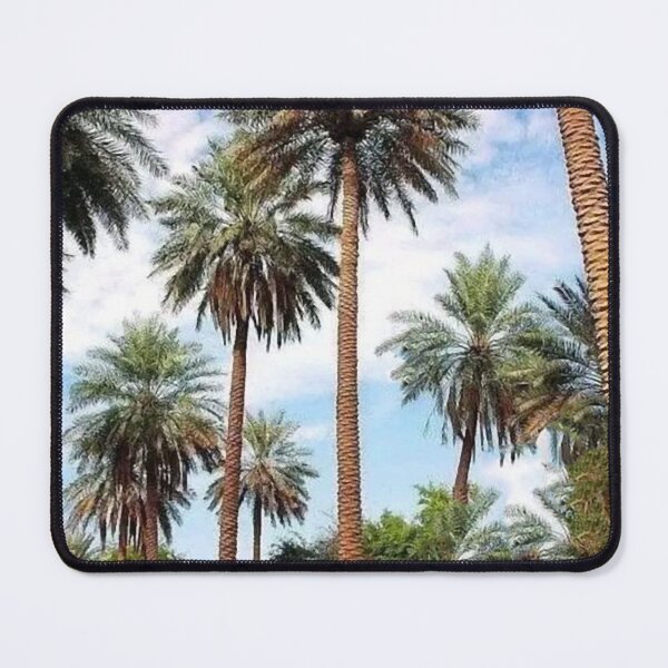 Item preview, palm on river countryside oil painting designed and sold by AA-designstore.