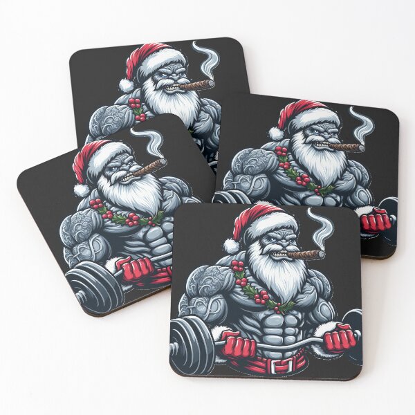Item preview, Gym Rat Santa vector Art Design designed and sold by neildoch.